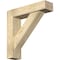 Ekena Millwork Traditional Block Rough Sawn Bracket w/ Offset Brace, Douglas Fir, 6"W x 24"D x 24"H BKT0604X24X24TRA05RDF - alternate 1